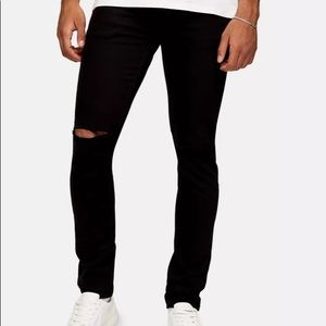 Topman Black Skinny Stretch Jeans